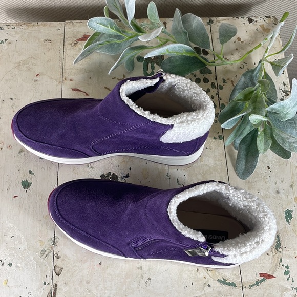 Lands End > Purple Ankle Booties 6.5 - Picture 2 of 11